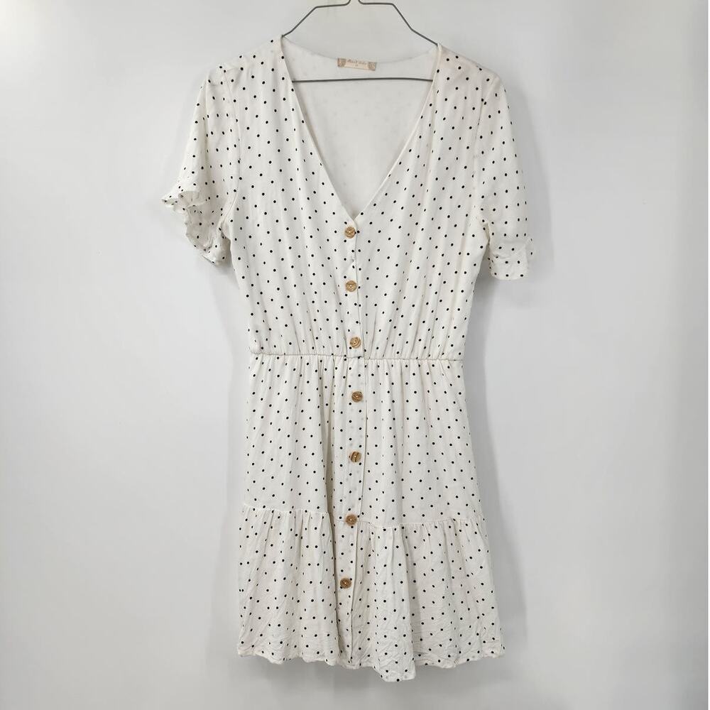 Polka Dot Button-Down Dress